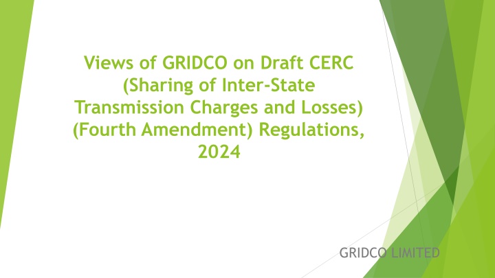 views of gridco on draft cerc sharing of inter