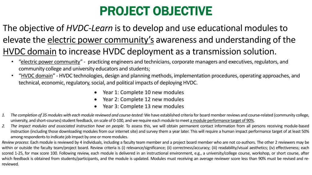 project objective project objective