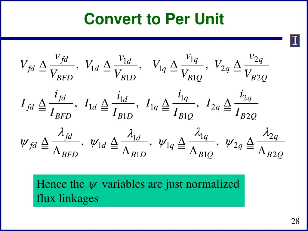 convert to per unit 3