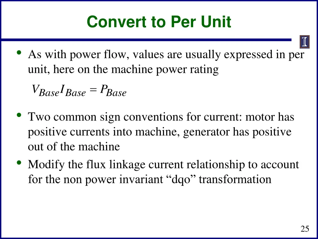 convert to per unit