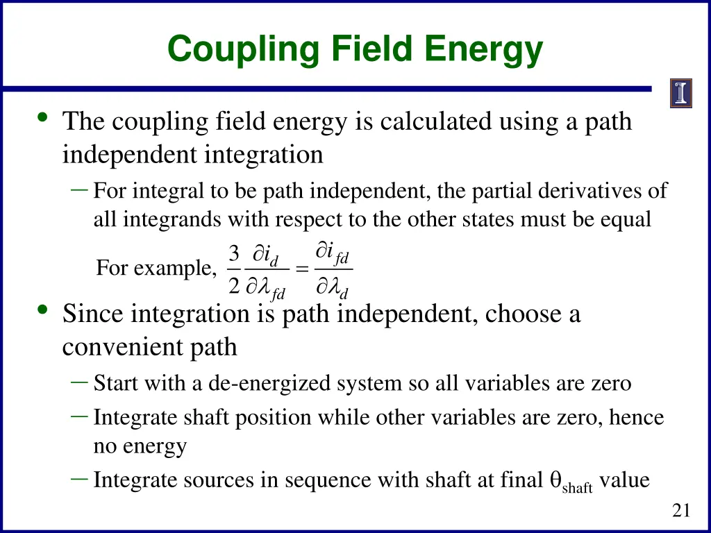 coupling field energy