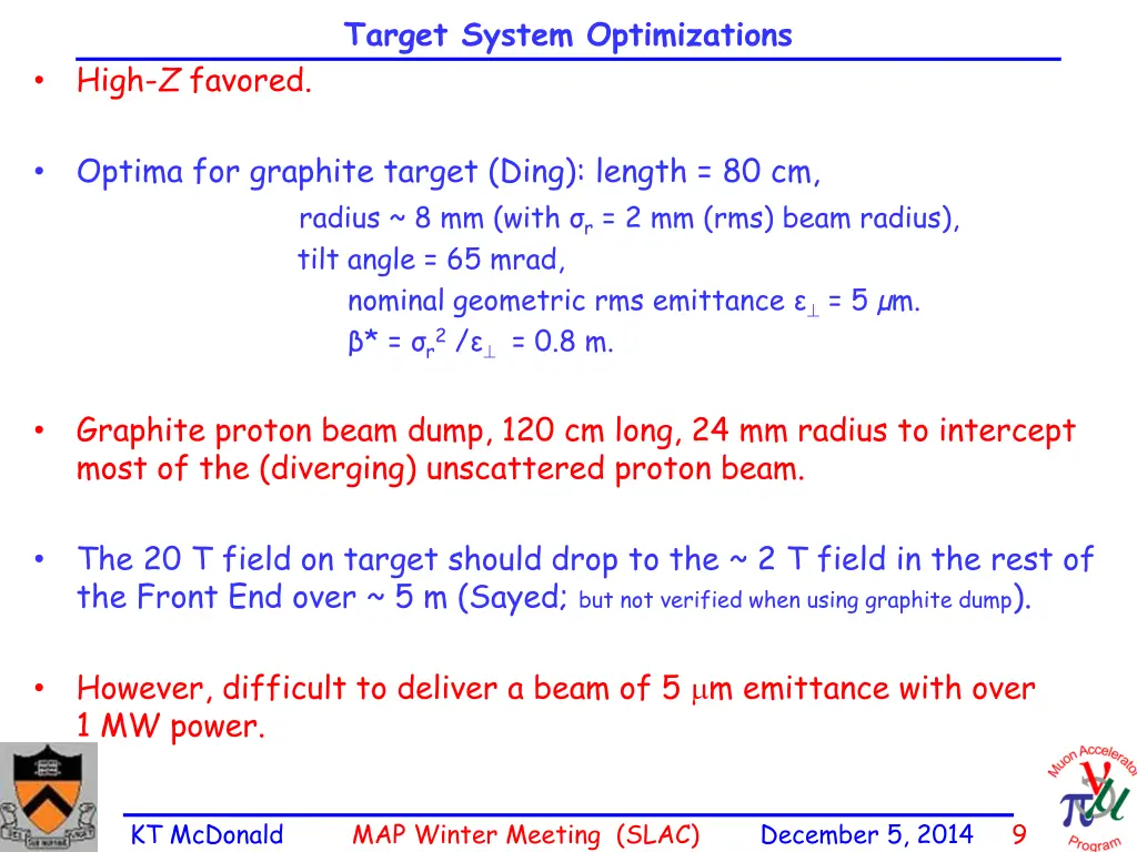 target system optimizations