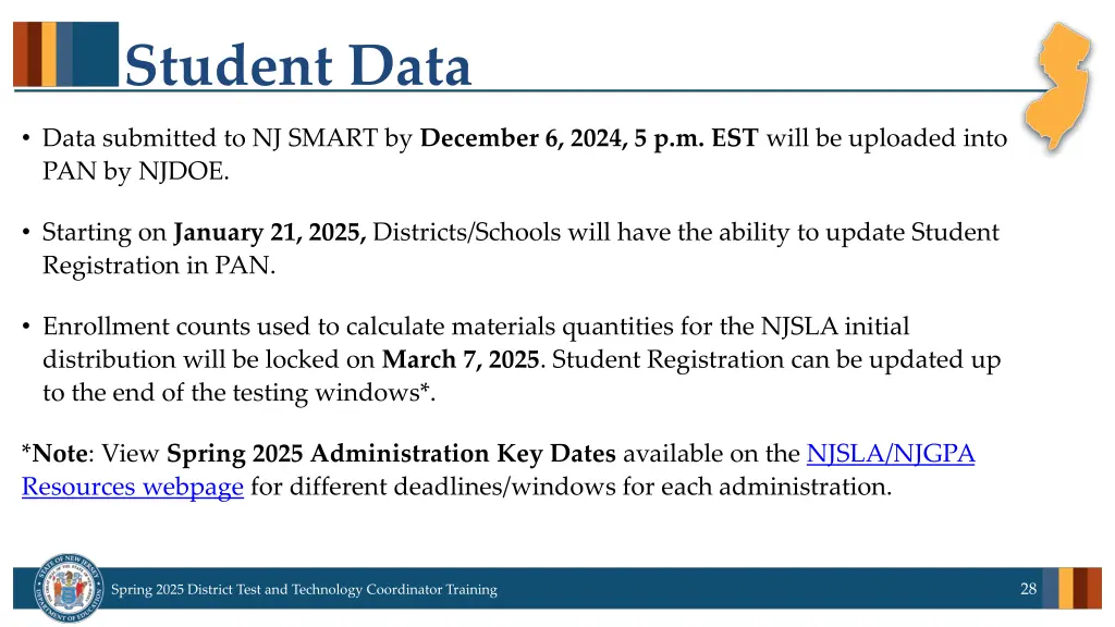 student data