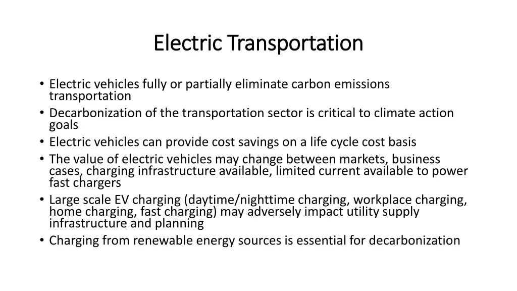 electric transportation electric transportation
