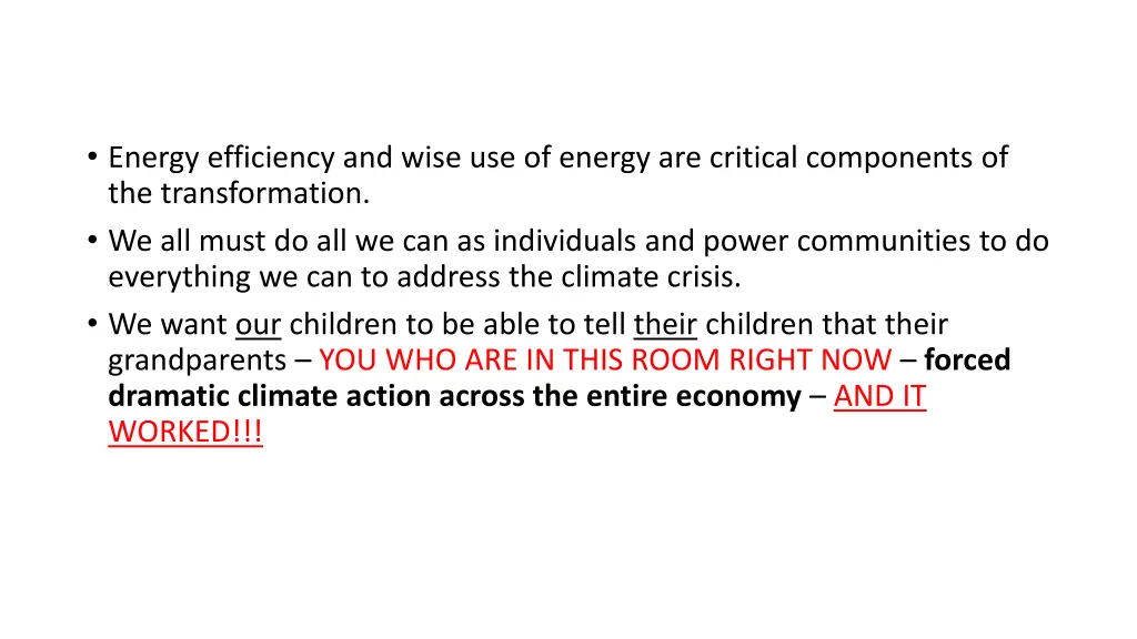 energy efficiency and wise use of energy