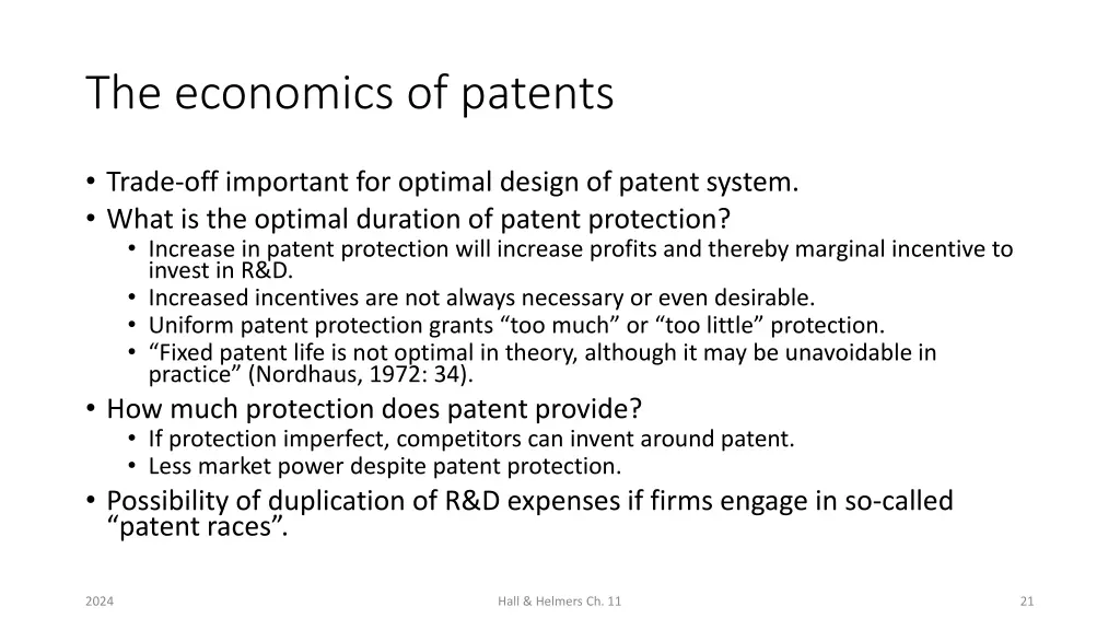 the economics of patents 1