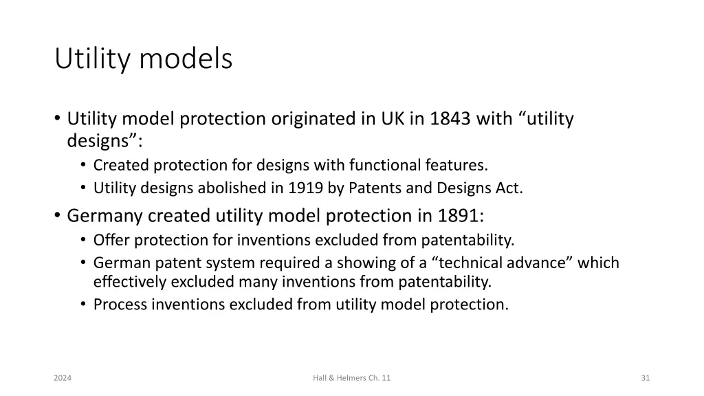 utility models