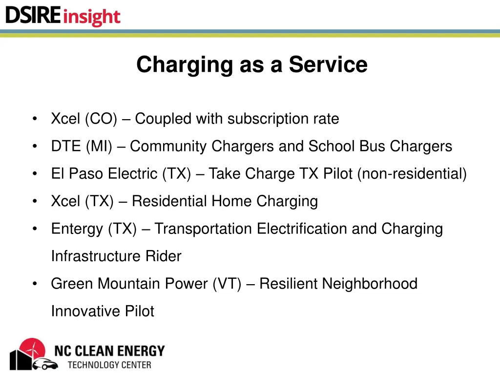 charging as a service