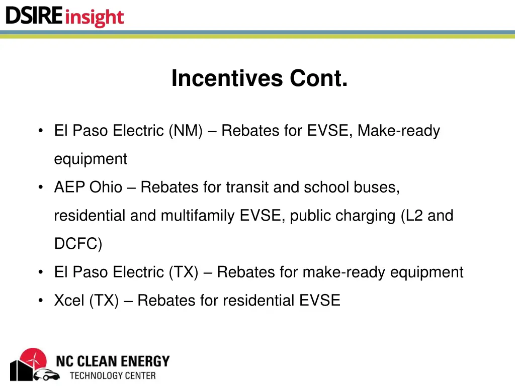 incentives cont
