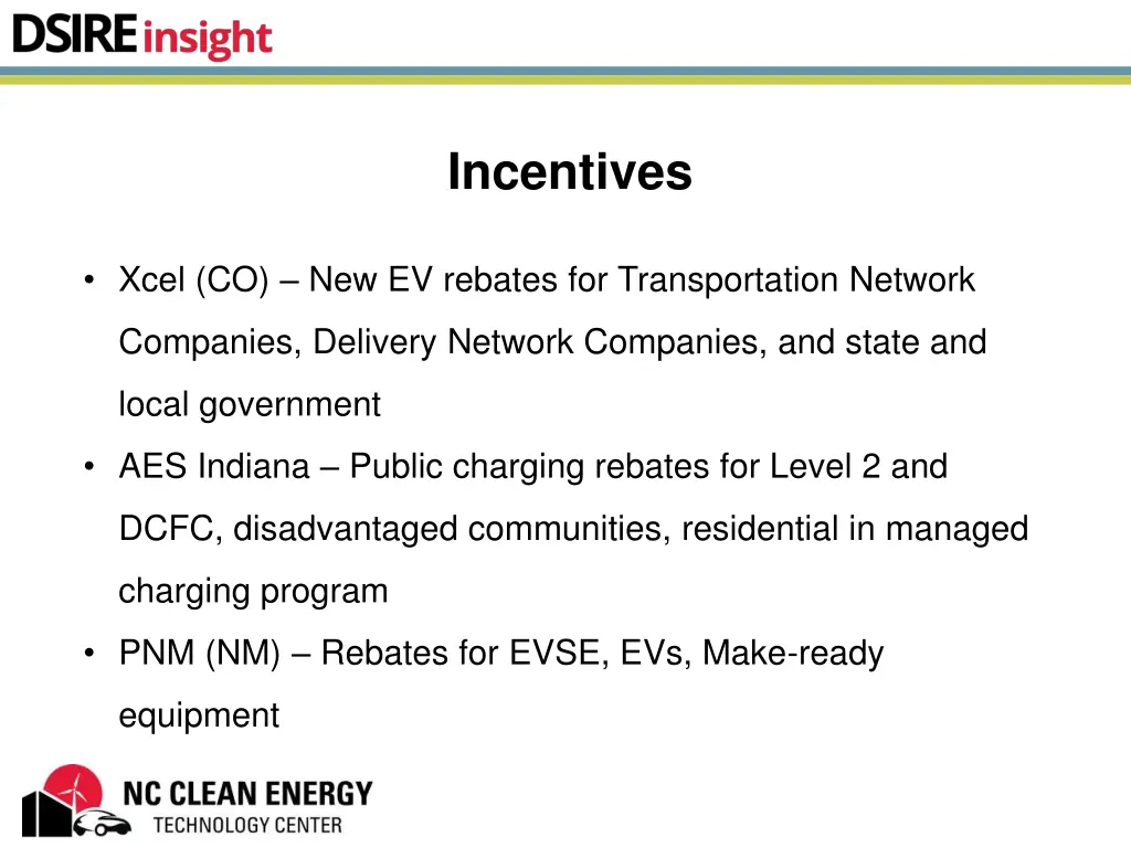 incentives