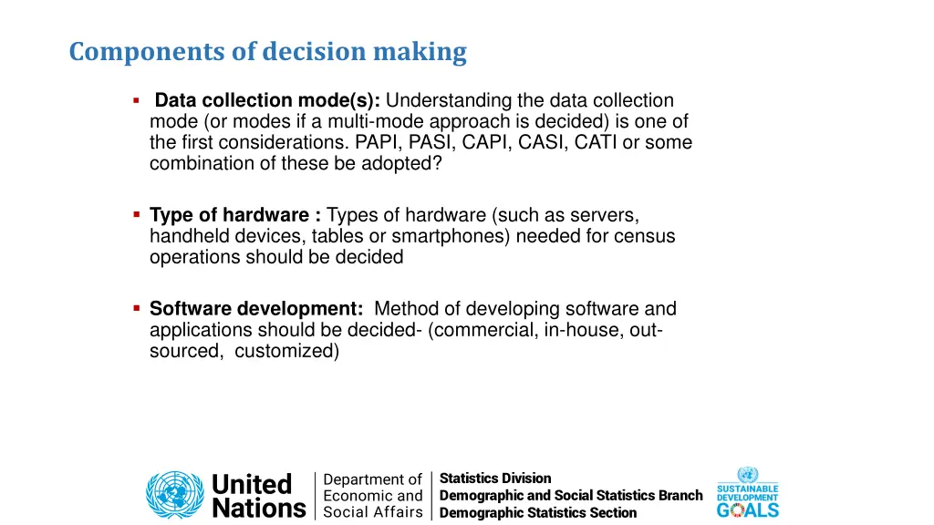 components of decision making