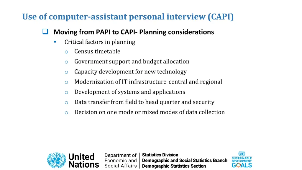 use of computer assistant personal interview capi 2