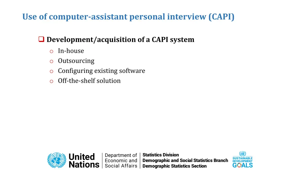 use of computer assistant personal interview capi 6