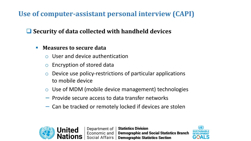 use of computer assistant personal interview capi 7