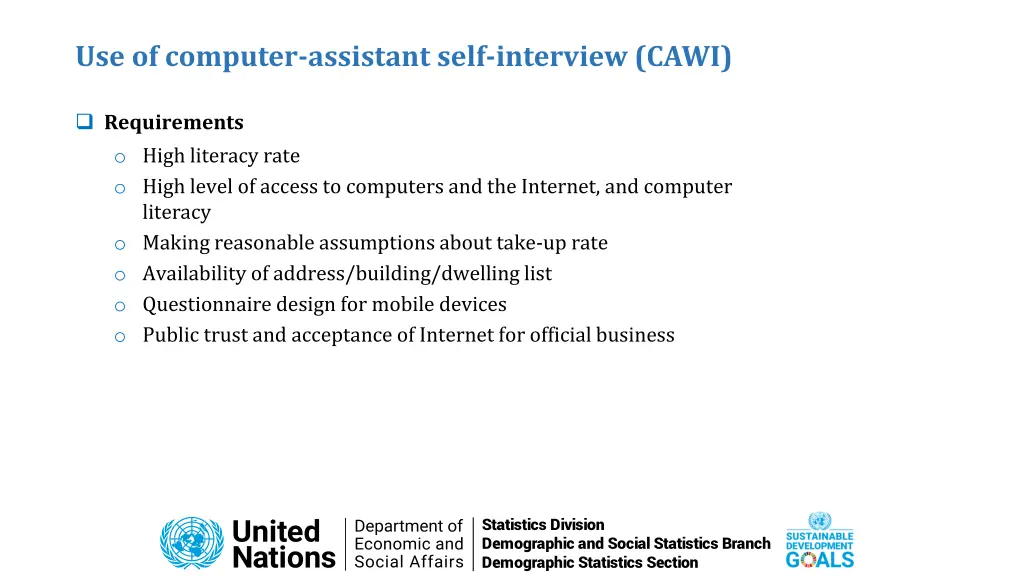 use of computer assistant self interview cawi 2