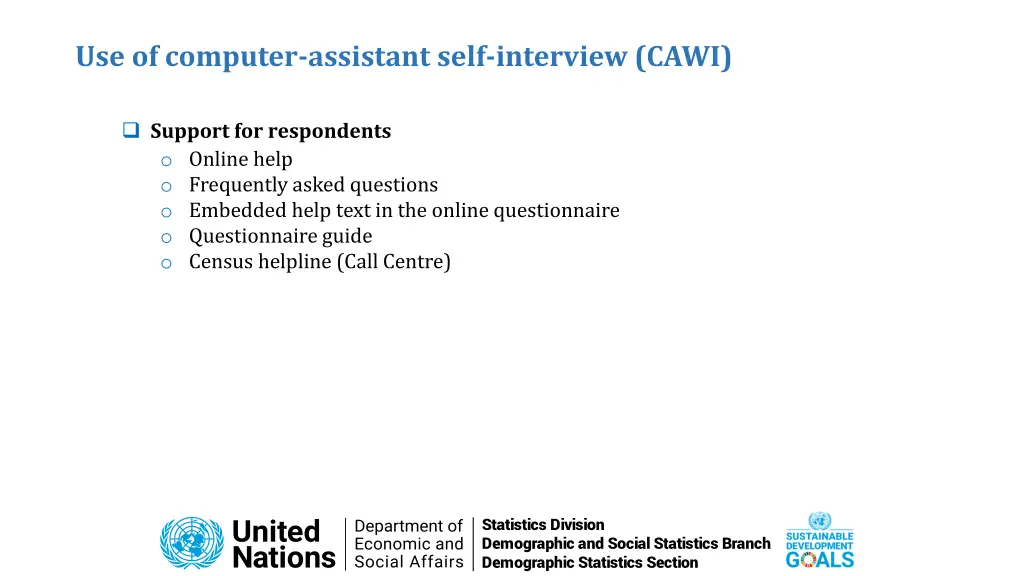 use of computer assistant self interview cawi 6