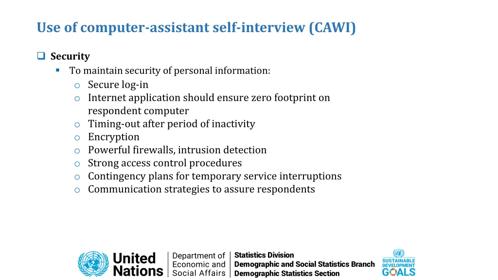 use of computer assistant self interview cawi 7