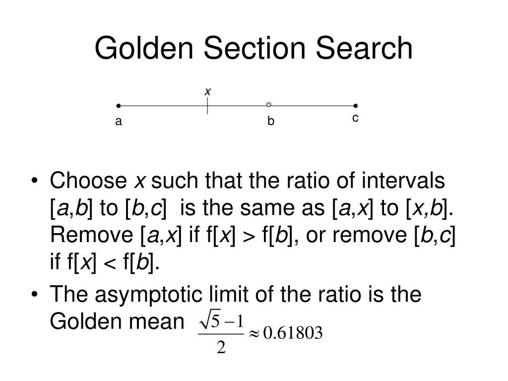 golden section search