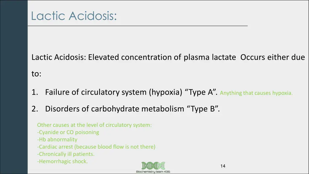lactic acidosis