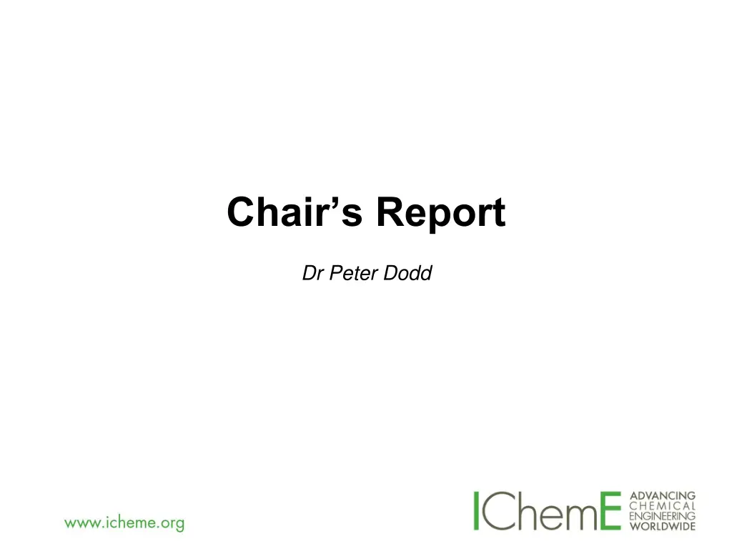 chair s report