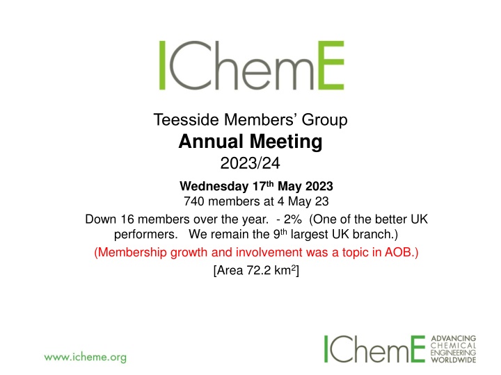 teesside members group annual meeting 2023