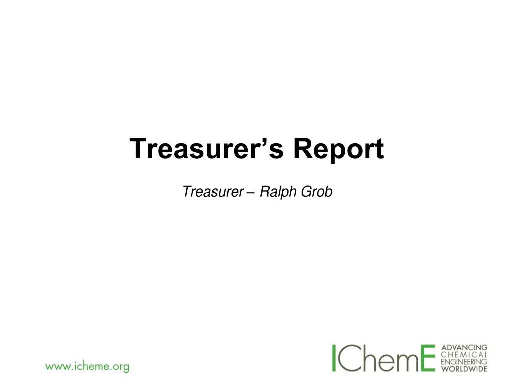 treasurer s report