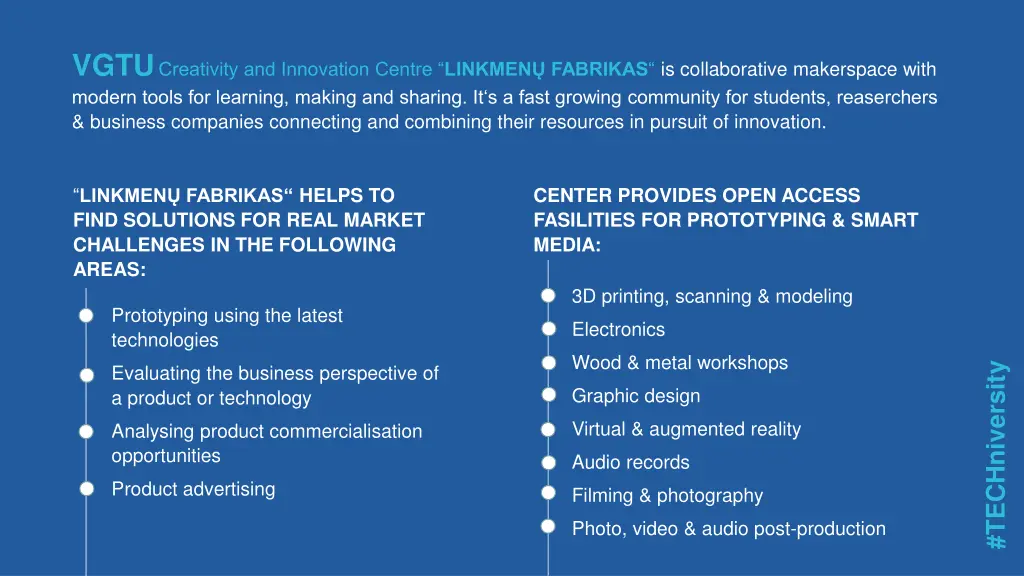 vgtu creativity and innovation centre linkmen