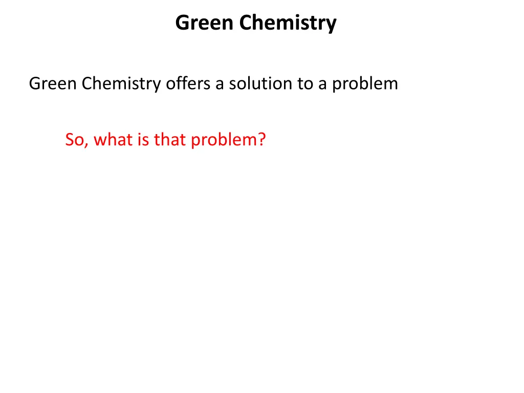 green chemistry 1