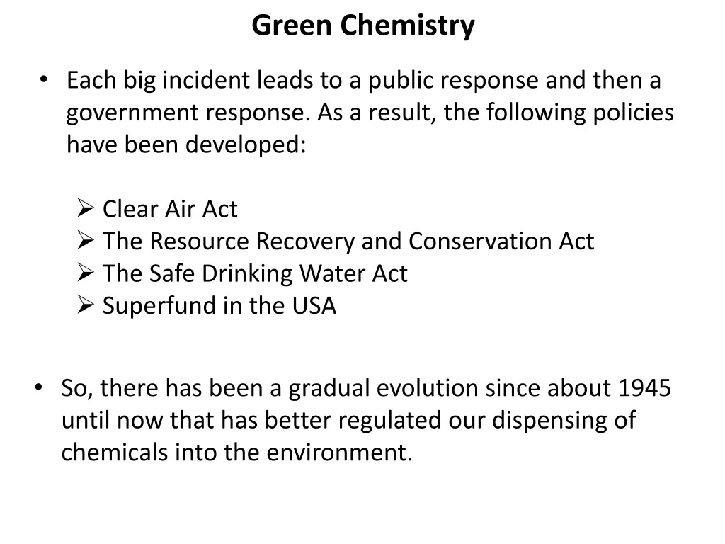 green chemistry 12