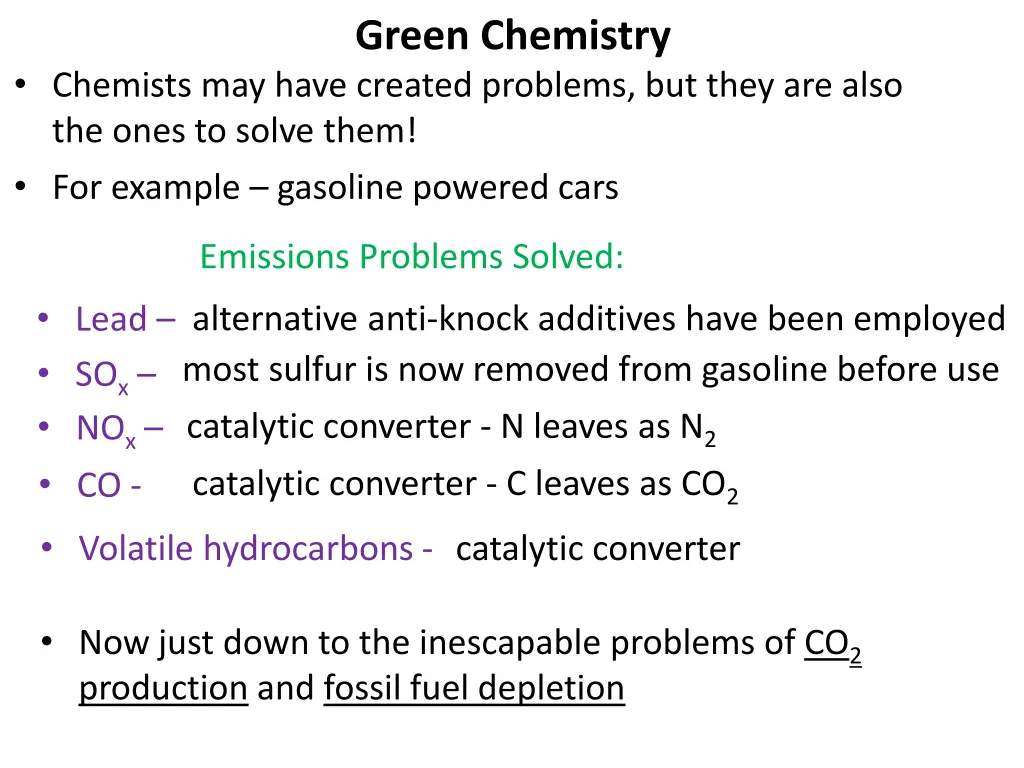 green chemistry 13