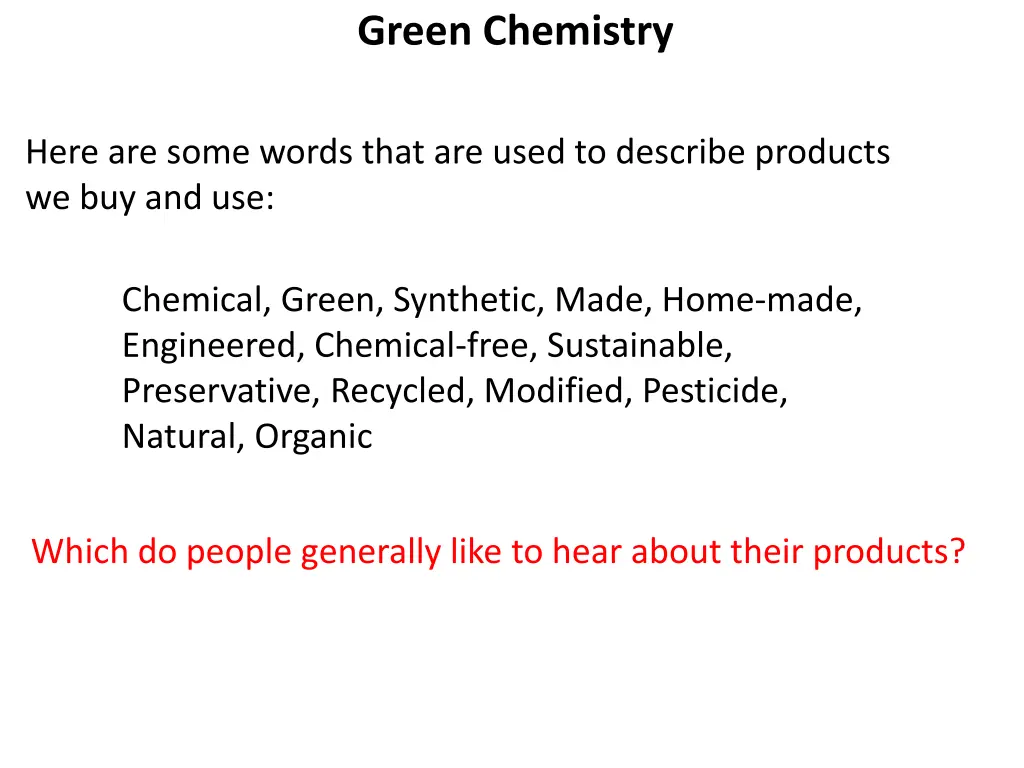 green chemistry 2