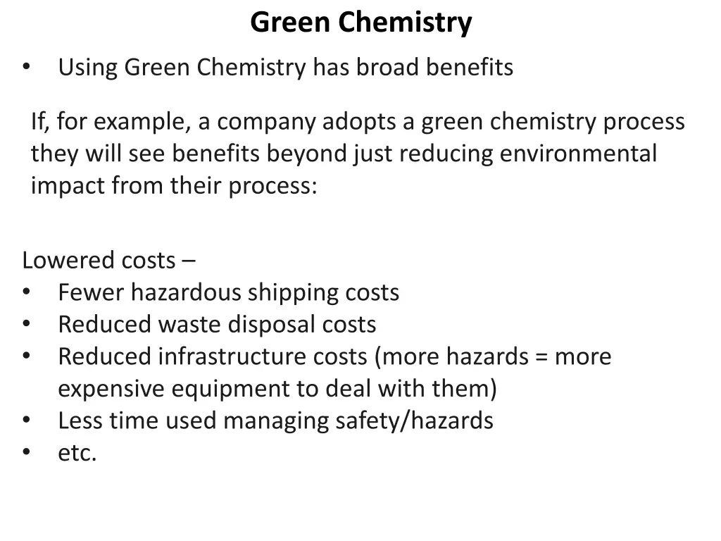 green chemistry 24