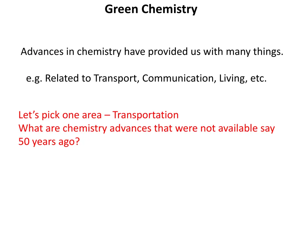 green chemistry 8