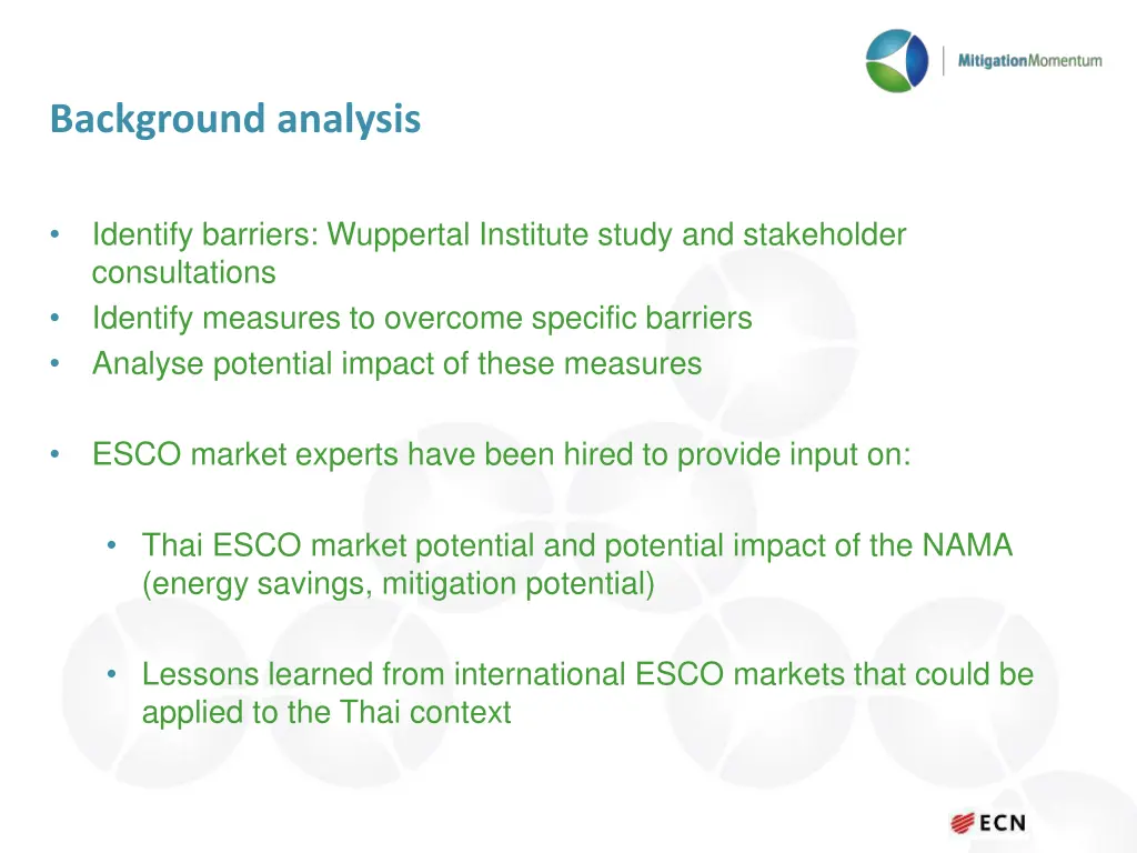 background analysis