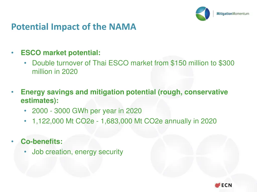 potential impact of the nama
