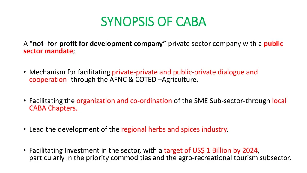 synopsis of caba synopsis of caba