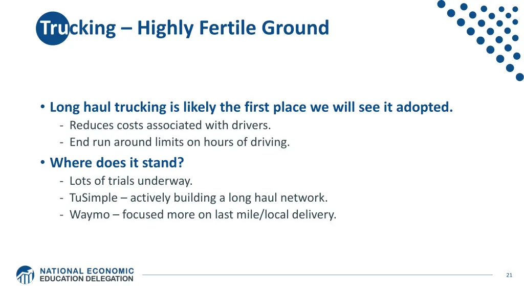 trucking highly fertile ground