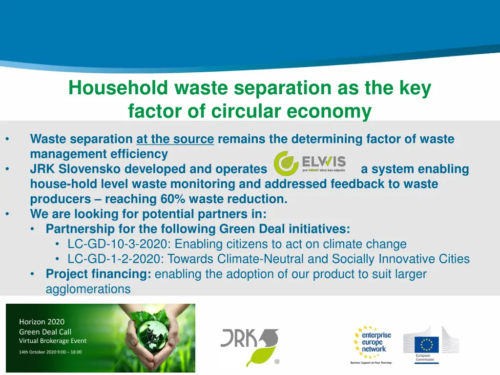 household waste separation as the key factor