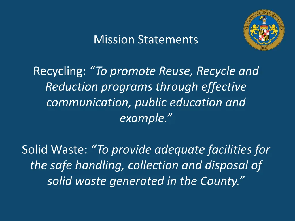 mission statements