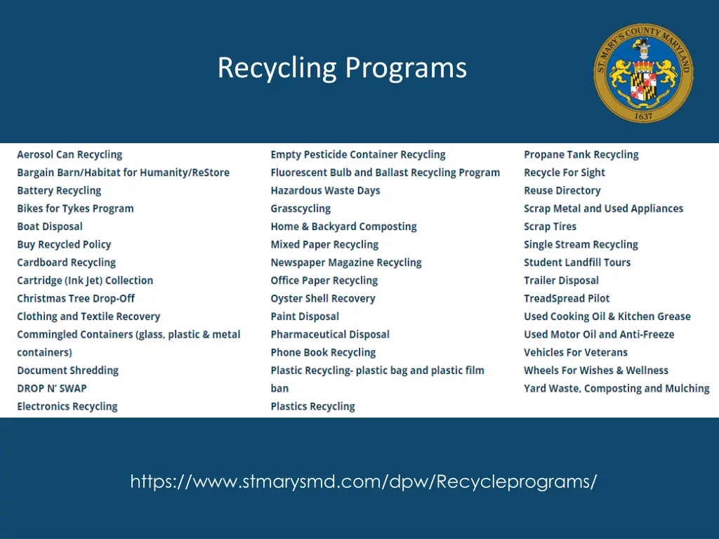 recycling programs