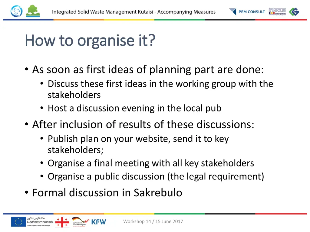 how to organise it how to organise it