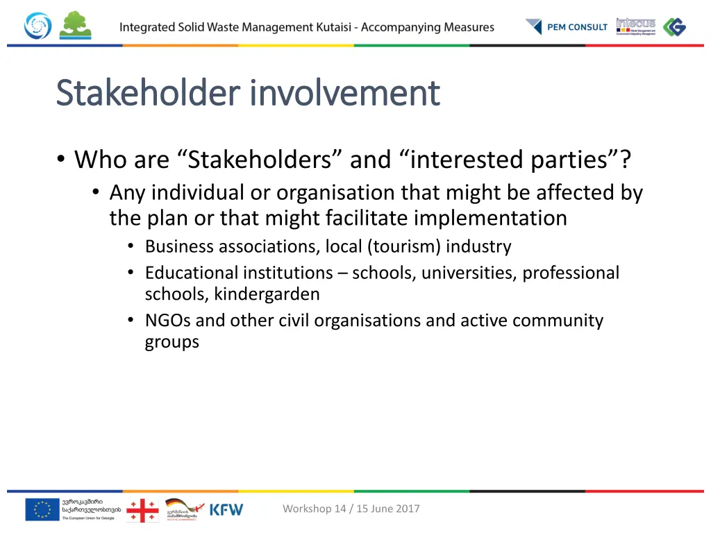 stakeholder stakeholder involvement 1