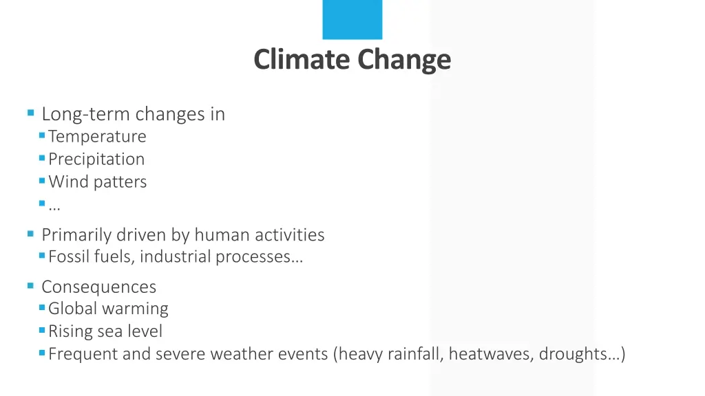 climate change