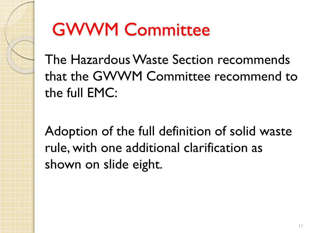gwwm committee