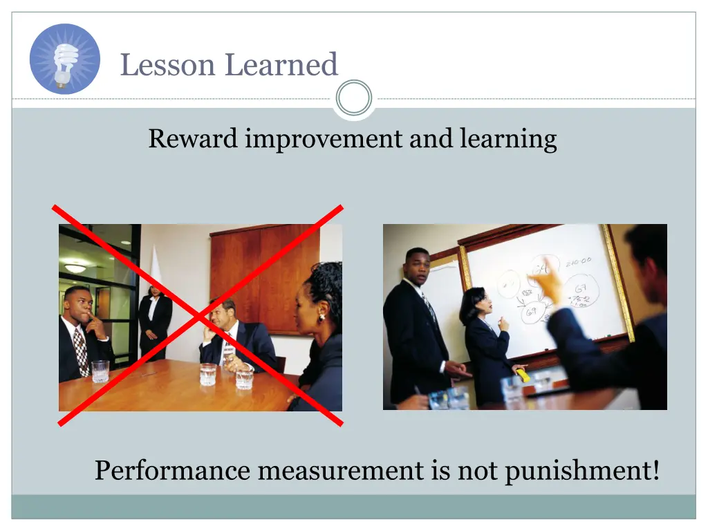 lesson learned