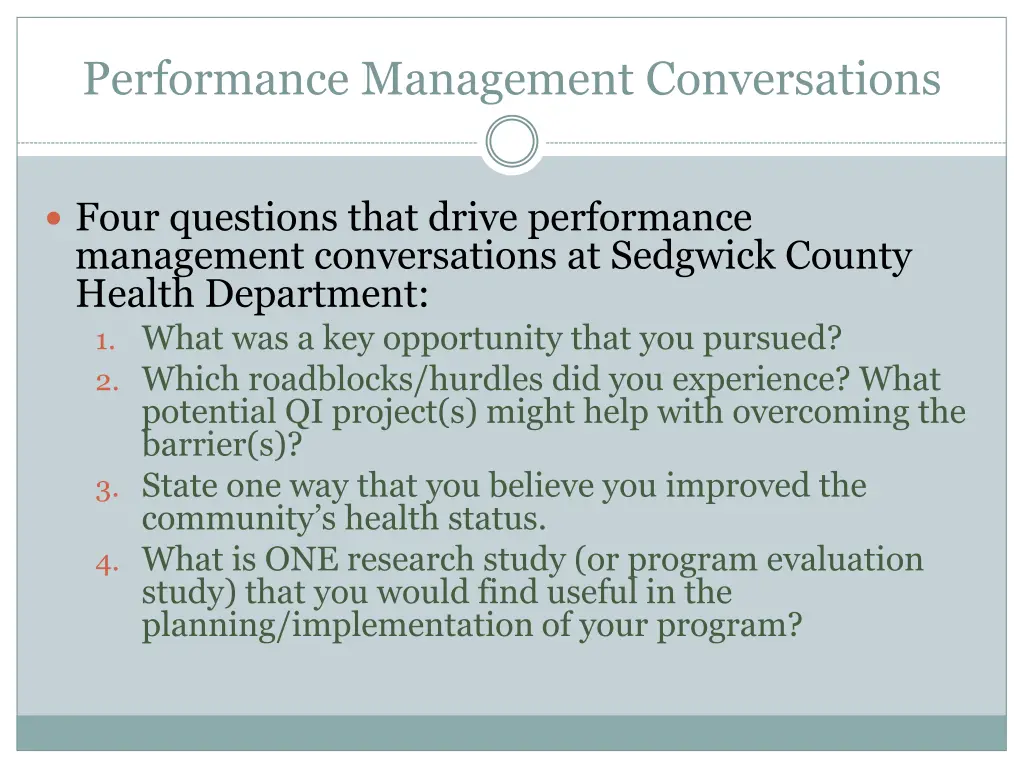 performance management conversations