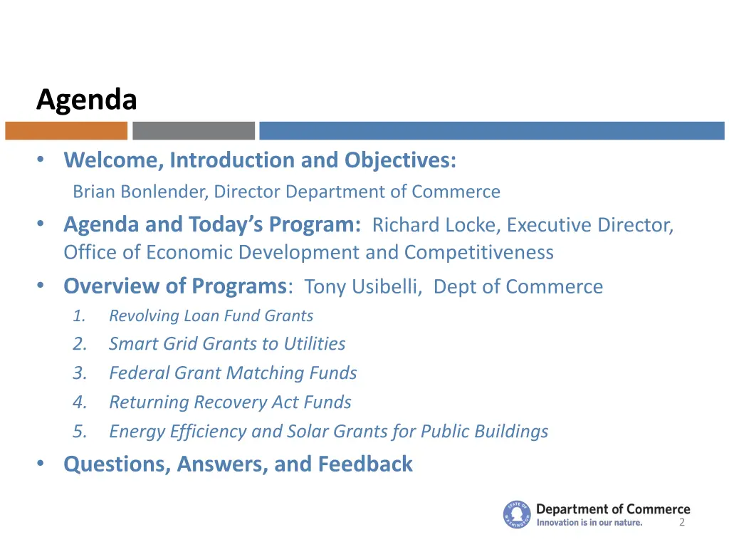 agenda