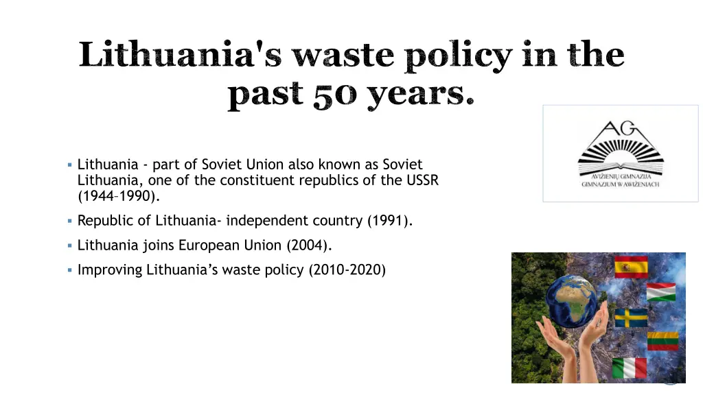 lithuania s waste policy in the past 50 years 1