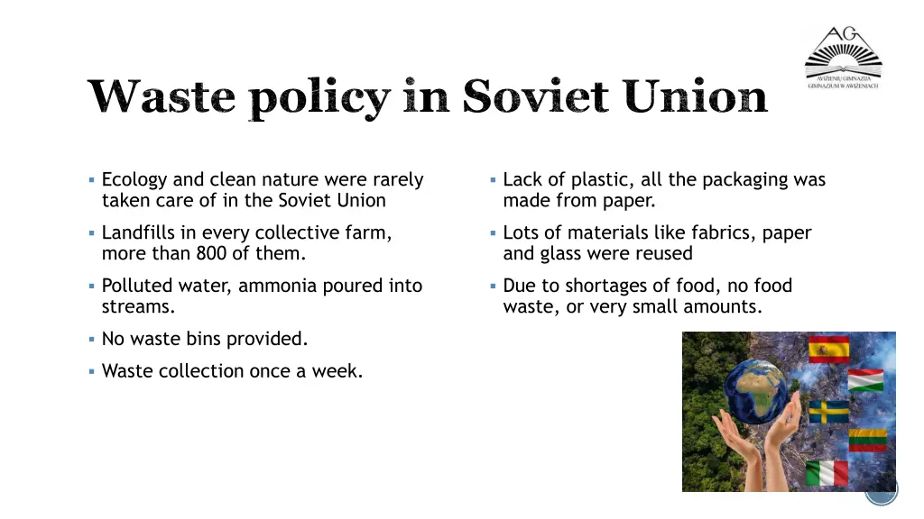 waste policy in soviet union