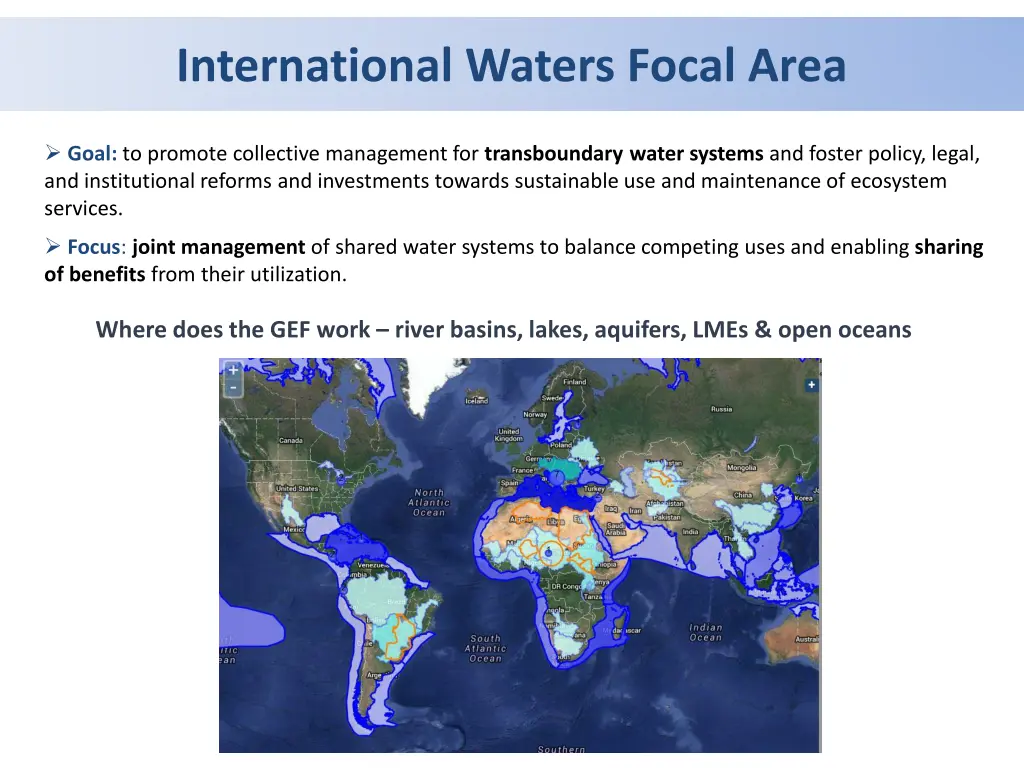 international waters focal area